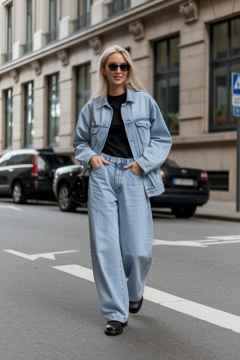 Baggy Light Wash Jeans Outfit: Casual Vibes for Any Day outfit idea