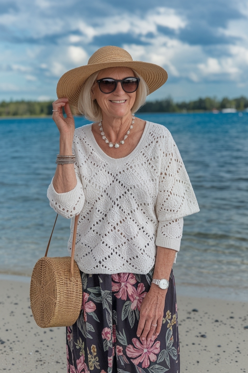 Beach Outfit Ideas Women Over 50: Fresh Looks for Summer outfit idea