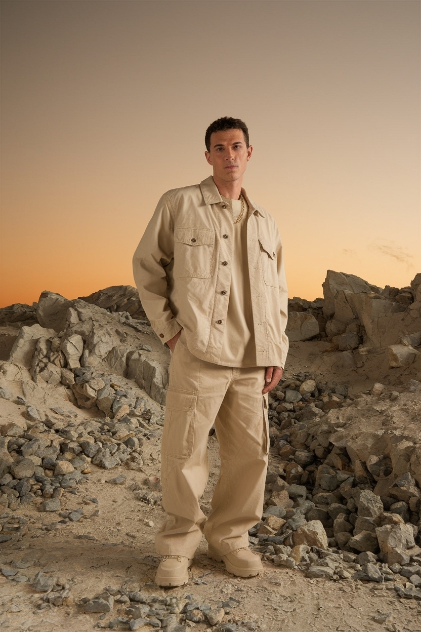 Beige Cargo Pants Outfit Men: Versatile Styling Options outfit idea