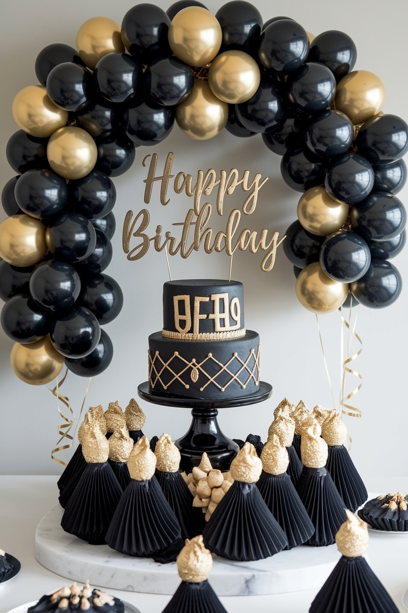 Black and Gold Birthday Outfit for a Glamorous Look outfit idea