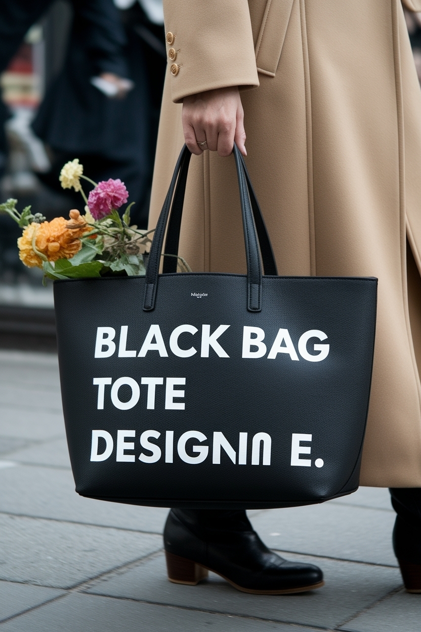 Black Tote Bag Design Ideas: Chic and Functional outfit idea