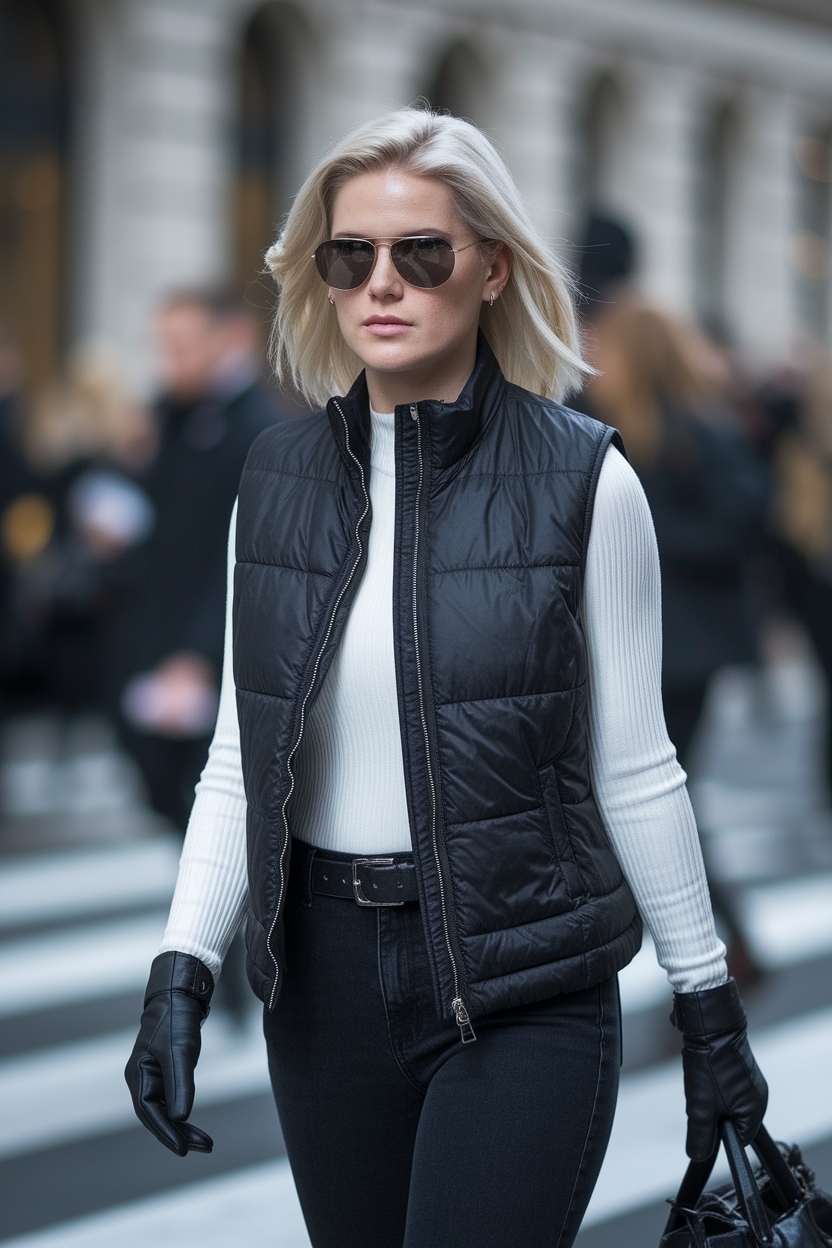 Edgy Black Vest Outfits for Women Baddie Style outfit idea