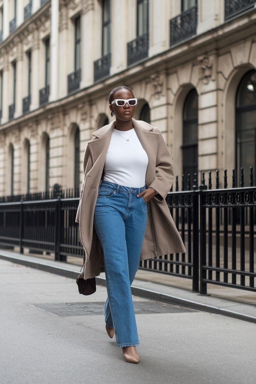 Trendy Blue Jeans Outfit Black Women Love to Wear outfit idea