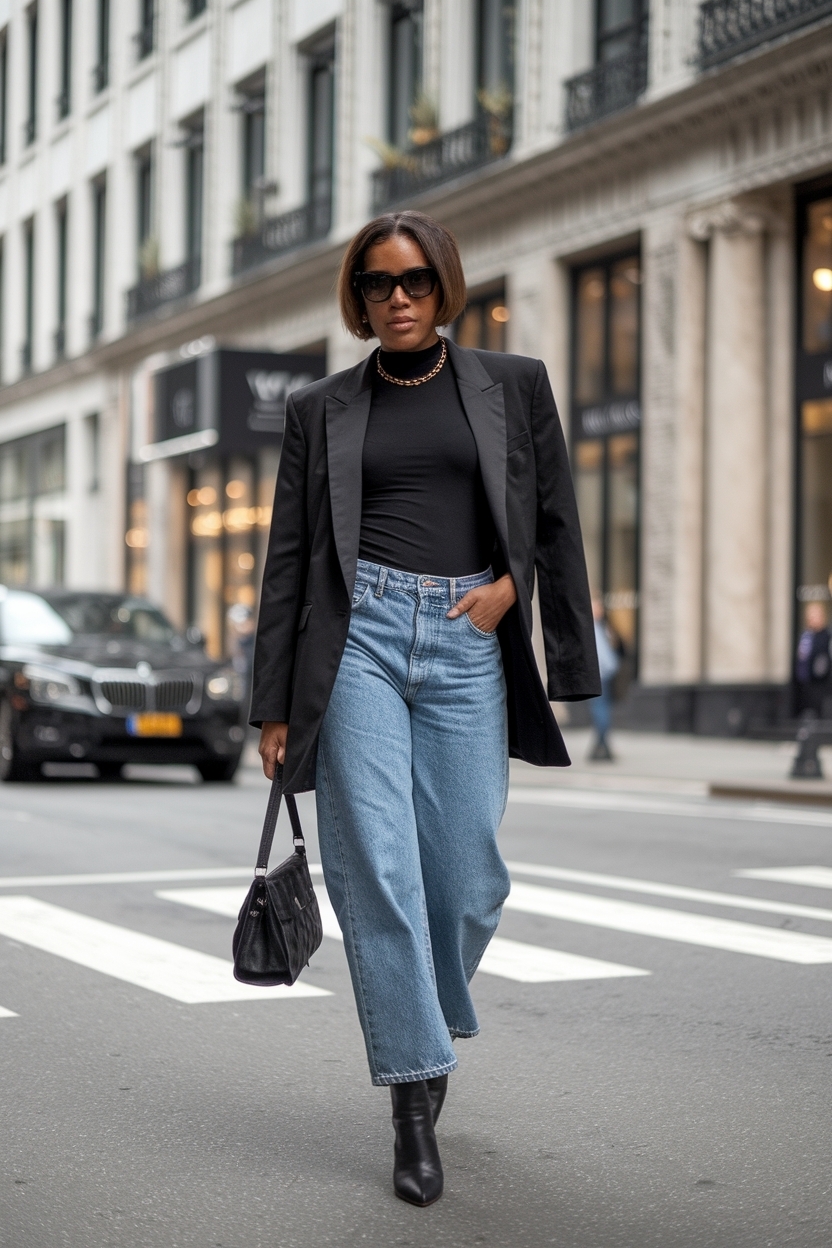 Boyfriend Jeans Outfit Black Women: Casual and Cool Styles outfit idea