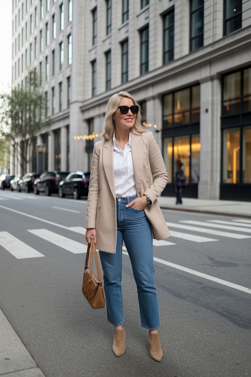 Casual yet Classy Business Casual Outfits with Jeans outfit idea