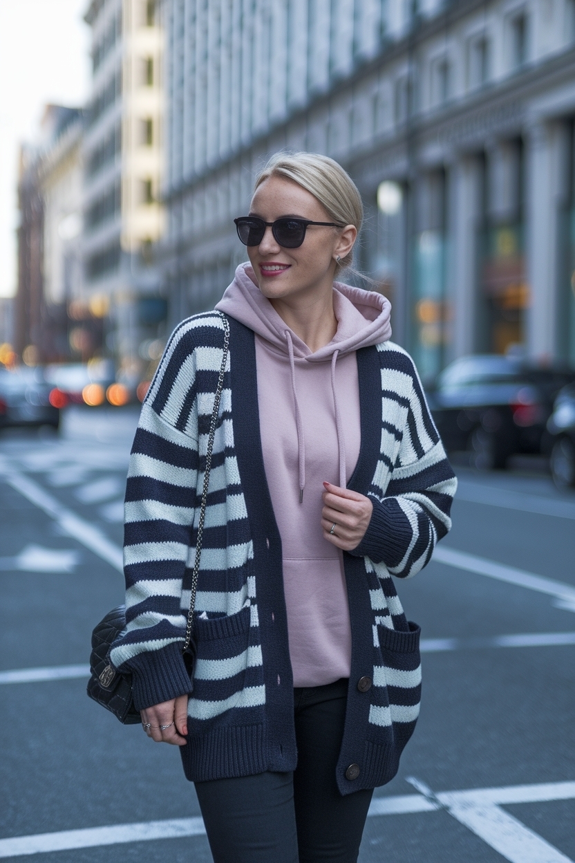 Cardigan with Hoodie Outfit Women: Perfect Layering Tips outfit idea