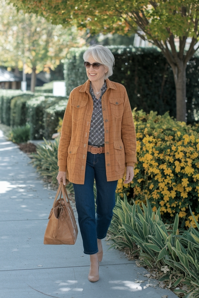 Casual Fall Jean Outfits for Women Over 40 outfit idea