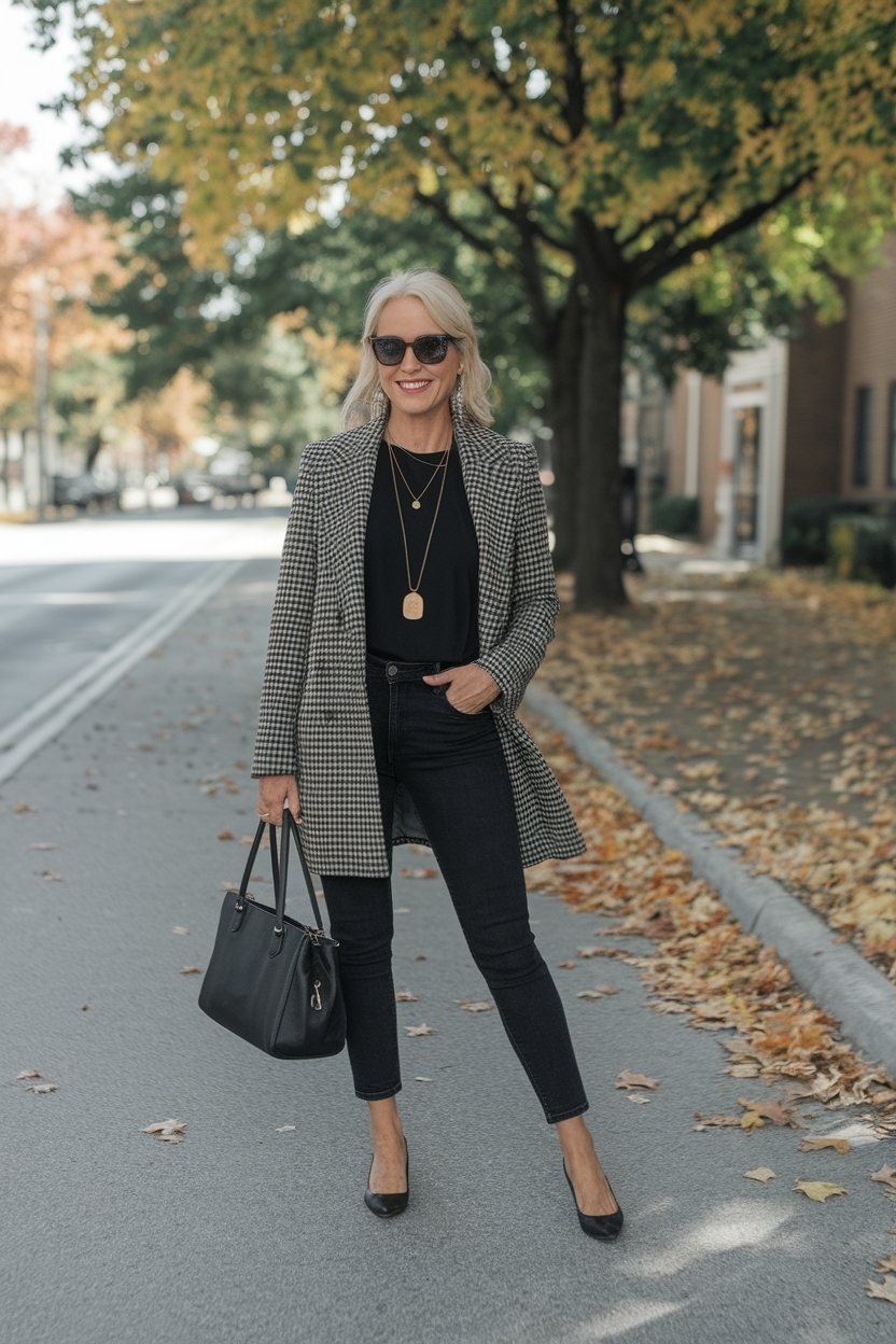 Chic Casual Fall Outfits for Women Over 40 Je. Styles outfit idea