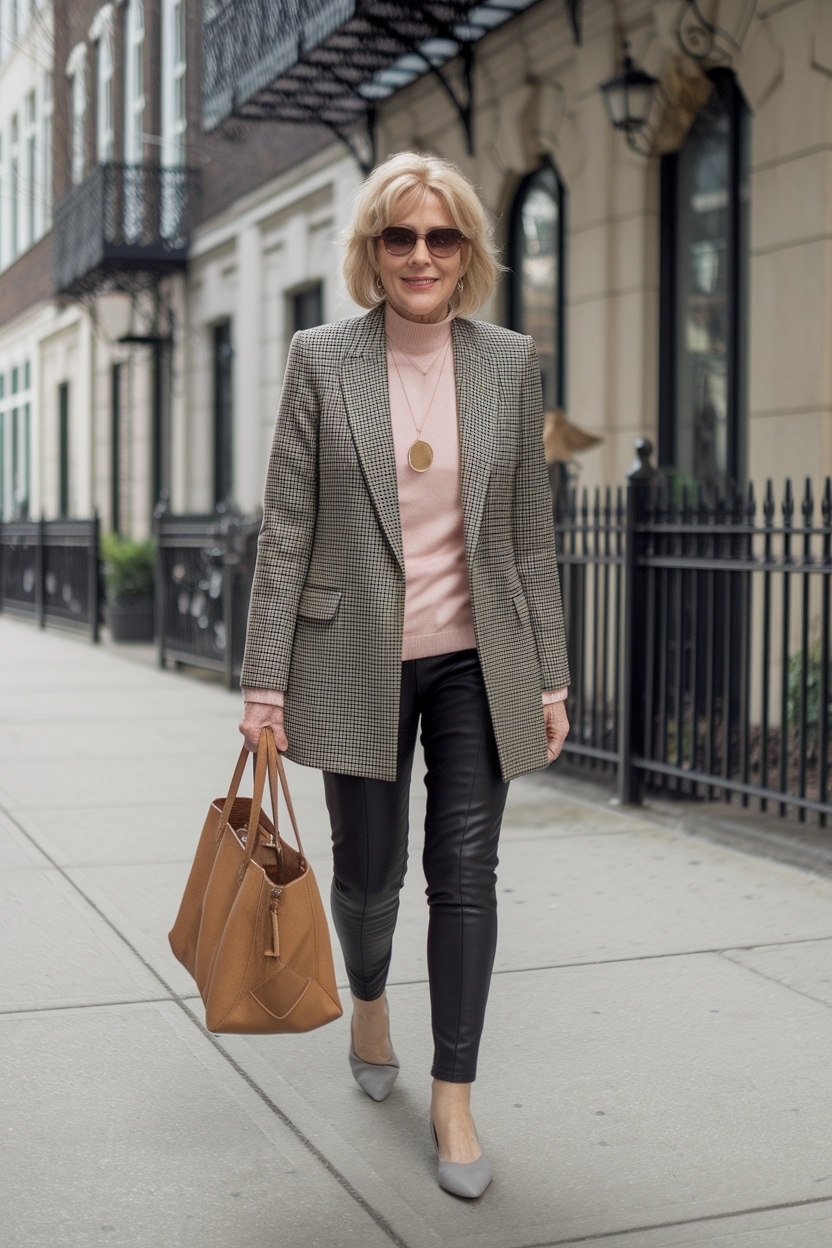 Comfort Meets Style: Casual Legging Outfits for Women Over 50 outfit idea