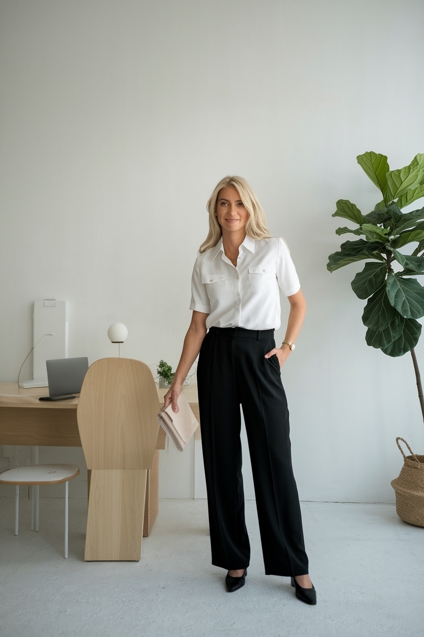Casual Work Outfits Women Office Simple: Effortless Elegance outfit idea