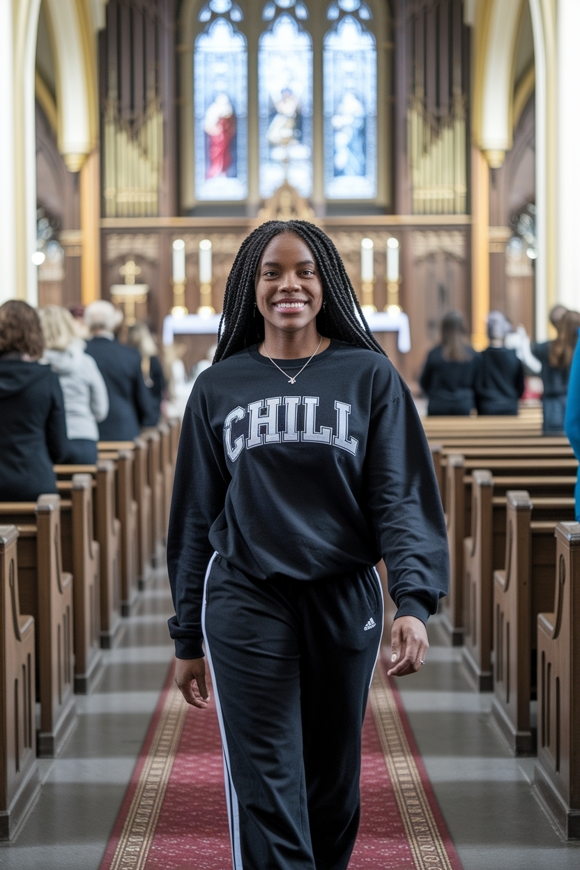 4. Comfy Yet Chic Chill Church Outfit Black Women Adore outfit idea