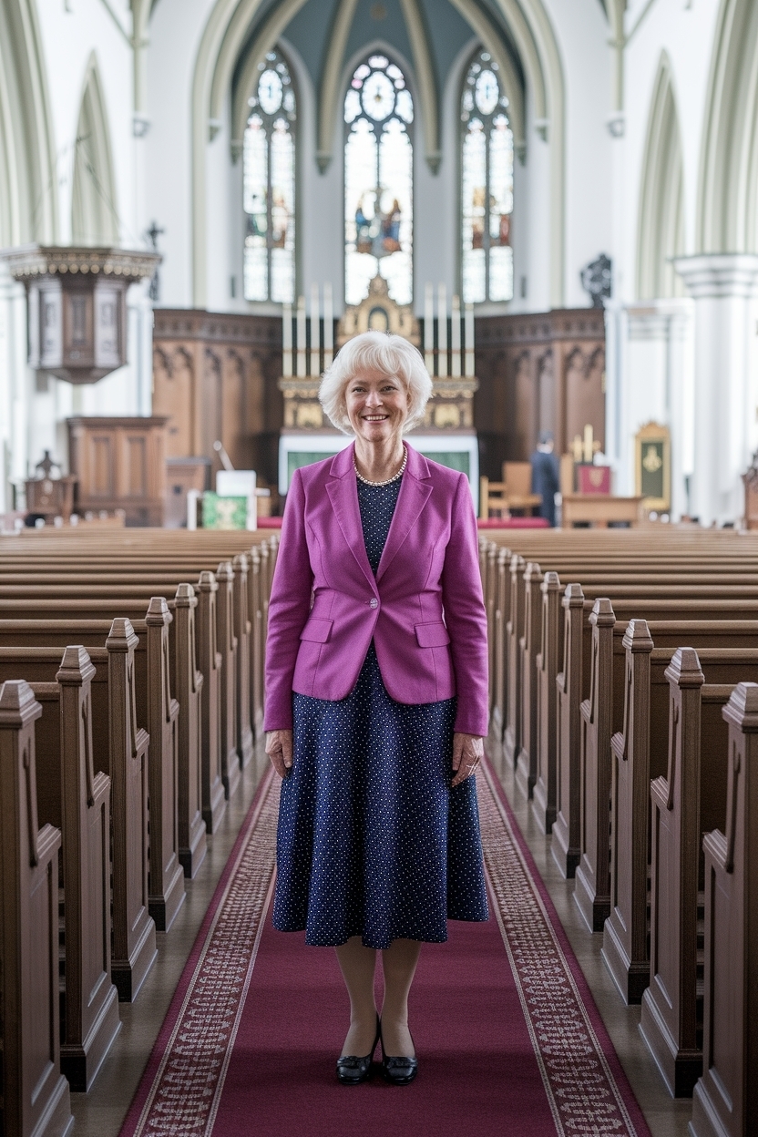 Church Outfit for Women Over 50: Elegant Jeans Styles outfit idea