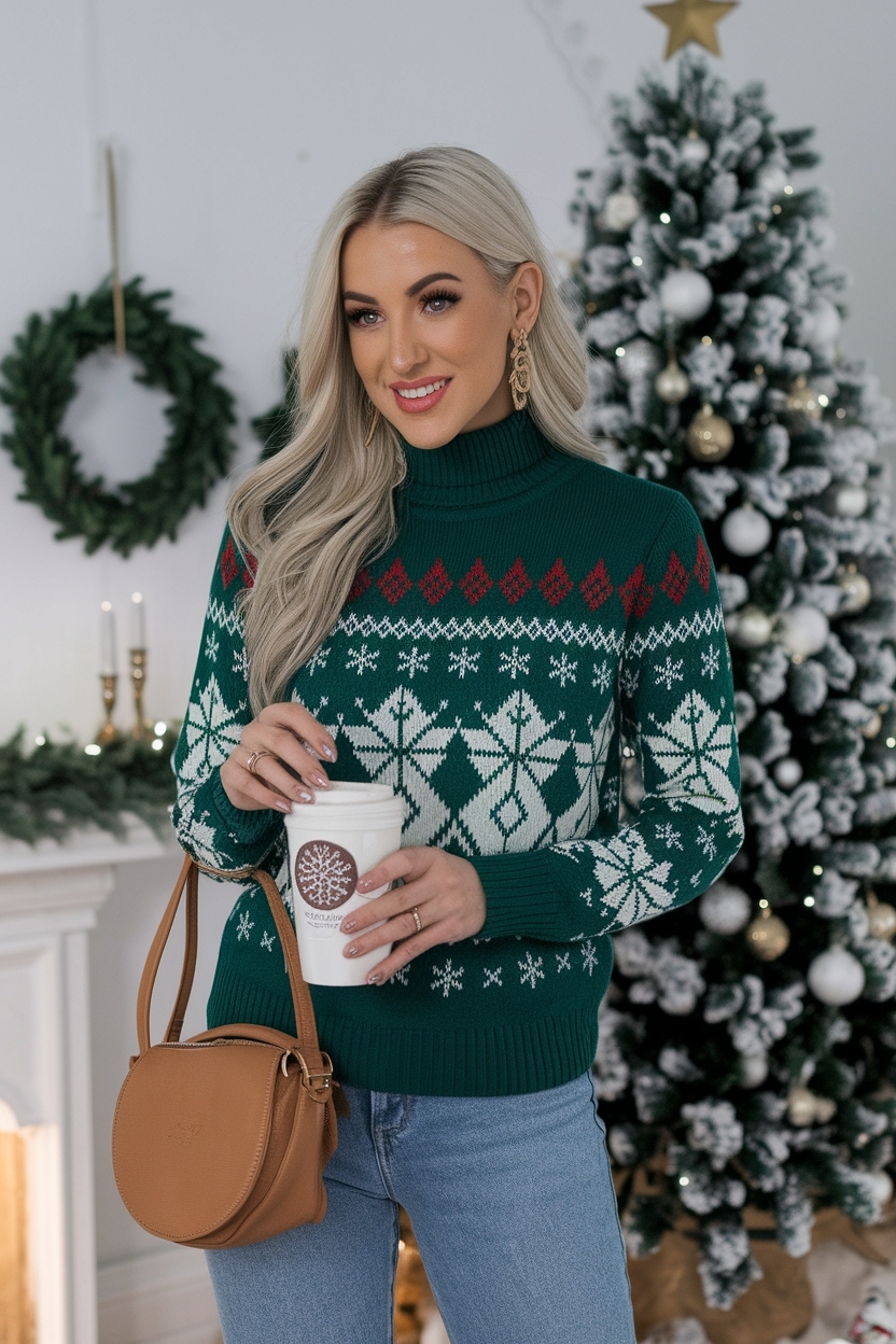 Comfy Christmas Eve Outfits for Relaxed Holiday Evenings outfit idea