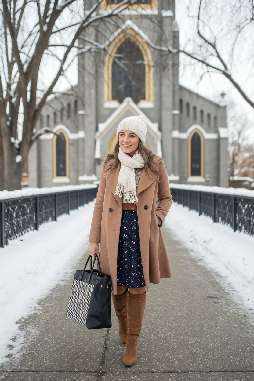 Cute Church Outfits for Winter Celebrations outfit idea
