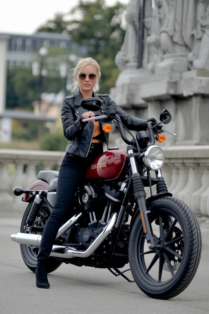 Cute Motorcycle Outfits for Women Baddie Style outfit idea