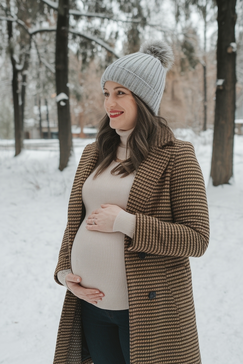 Cute Pregnancy Outfits for Winter: Fashionable Choices outfit idea