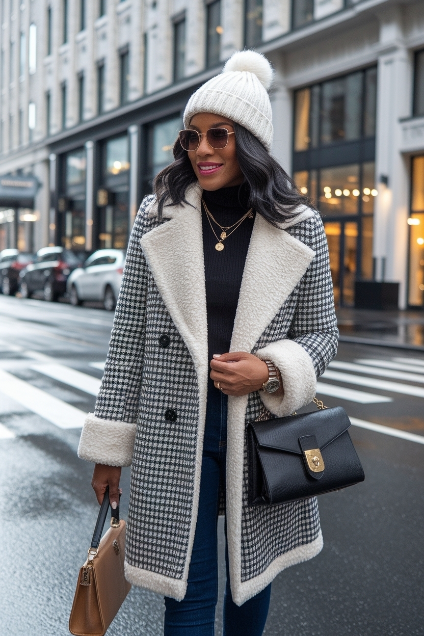 Adorable Cute Winter Outfits for Black Women outfit idea