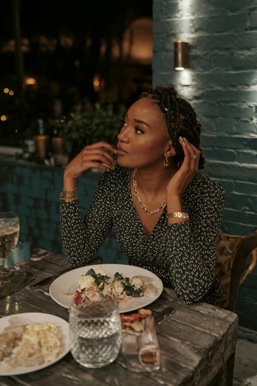 Sophisticated Dinner Date Night Outfit Black Woman Picks outfit idea