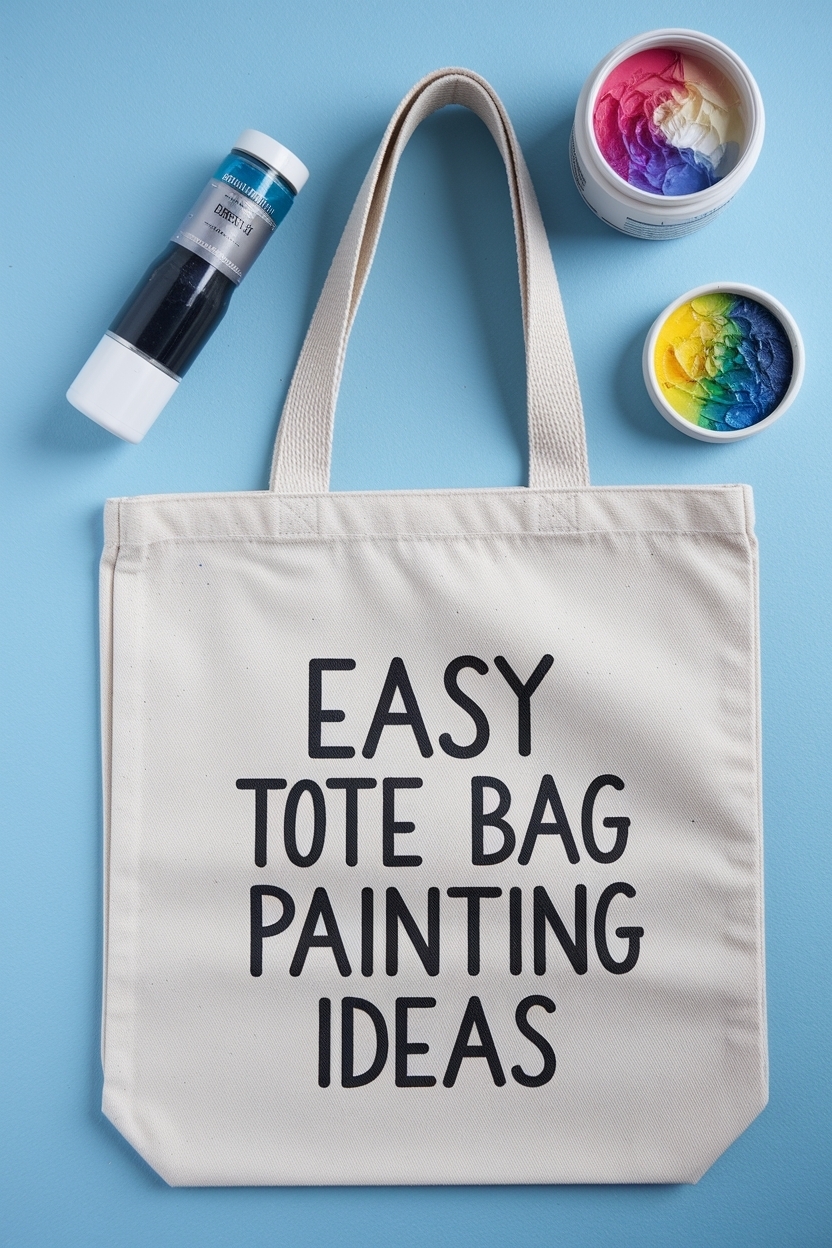 Easy Tote Bag Painting Ideas for Beginners outfit idea
