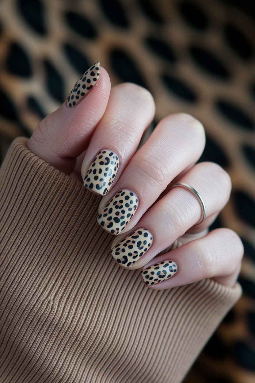 Fall Nails with Cheetah Print: Top Styles for Your Manicure outfit idea