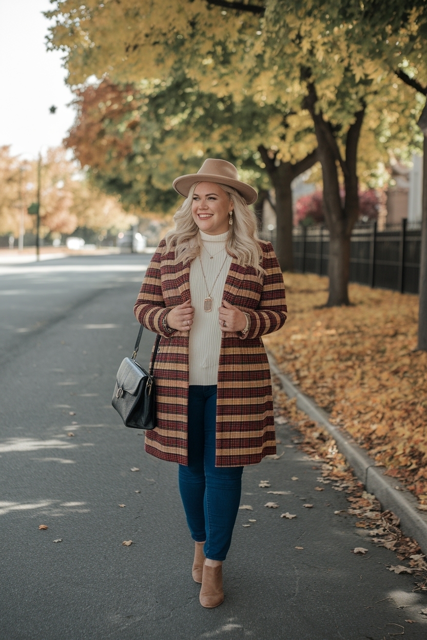 Stylish Fall Outfits Plus Size Women Will Love This Season outfit idea
