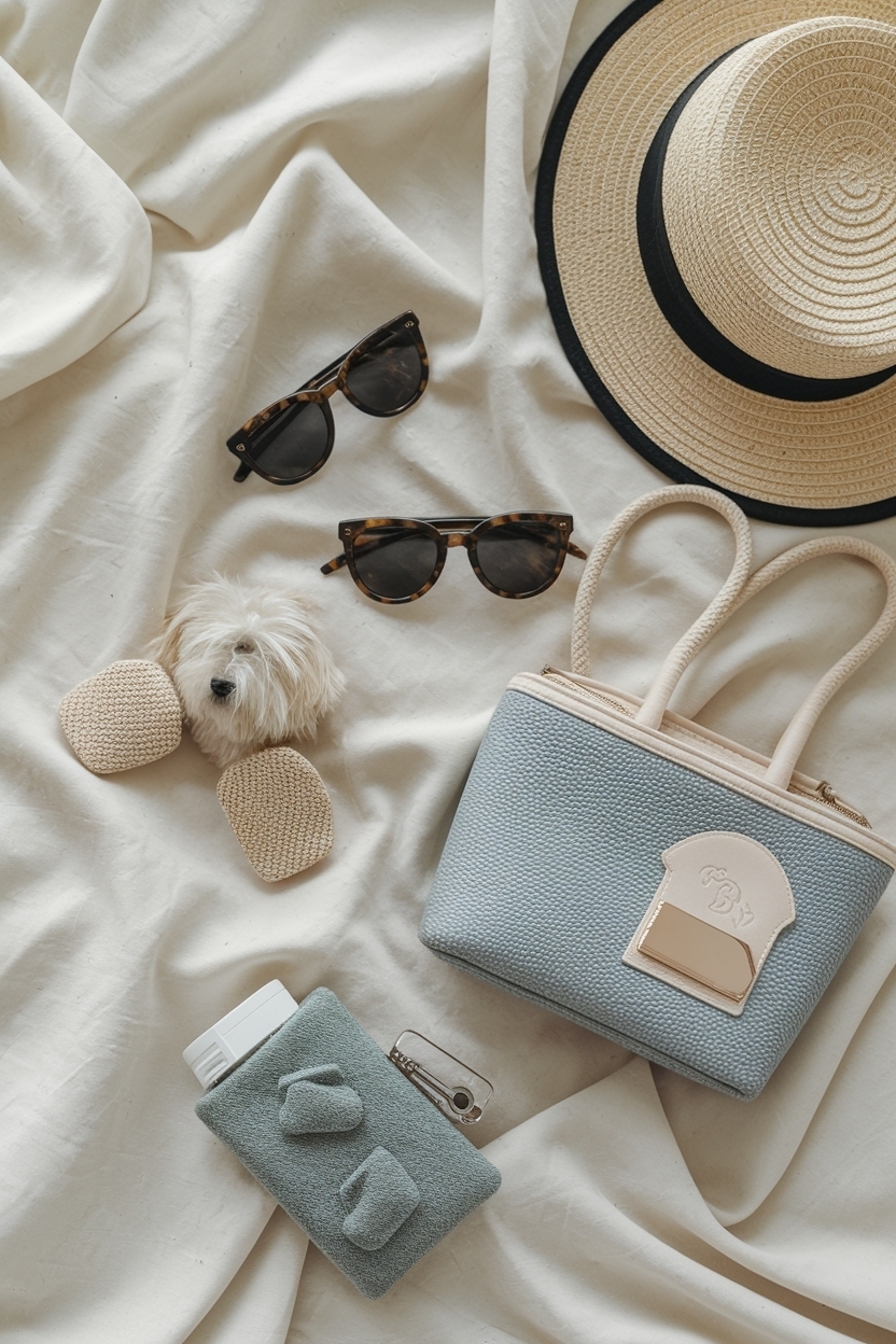 Flat Lay of Pet Accessories Styled for Perfection outfit idea