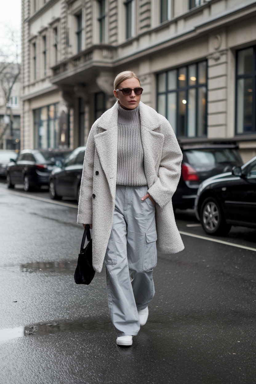 Grey Cargo Pants Outfit Winter: Chic and Cozy Inspirations outfit idea