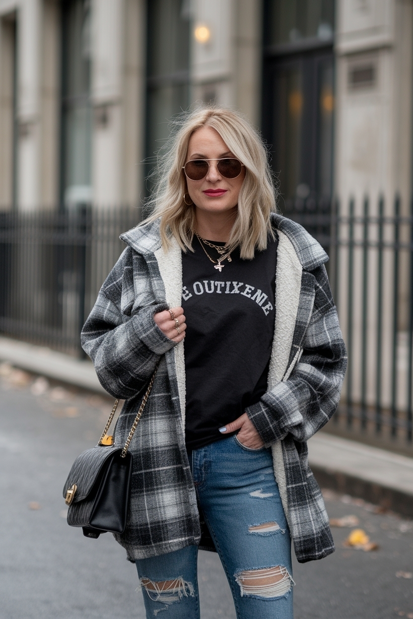 Grunge Outfits for Women Over 30: Bold and Stylish outfit idea
