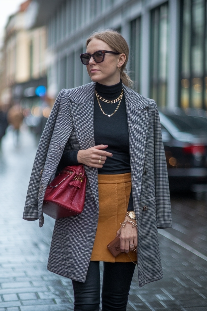 High Neck Top Outfit Winter for Layered Looks outfit idea