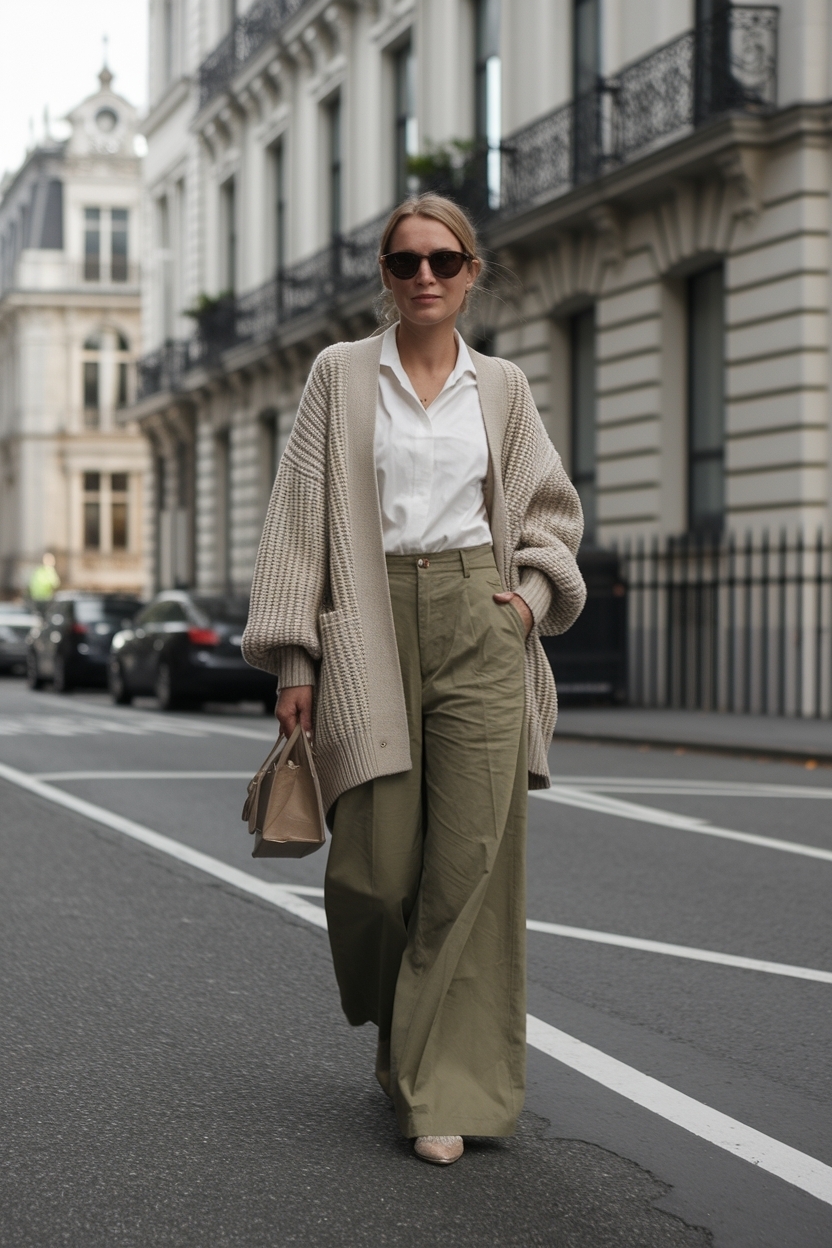 Khaki Pants Outfit Women Cardigan: Perfect Pairing Ideas outfit idea