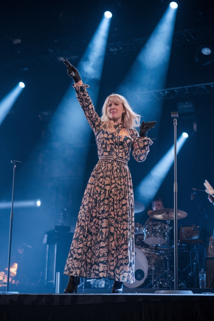 Lana Del Ray Concert Outfit: Channeling Boho Vibes outfit idea