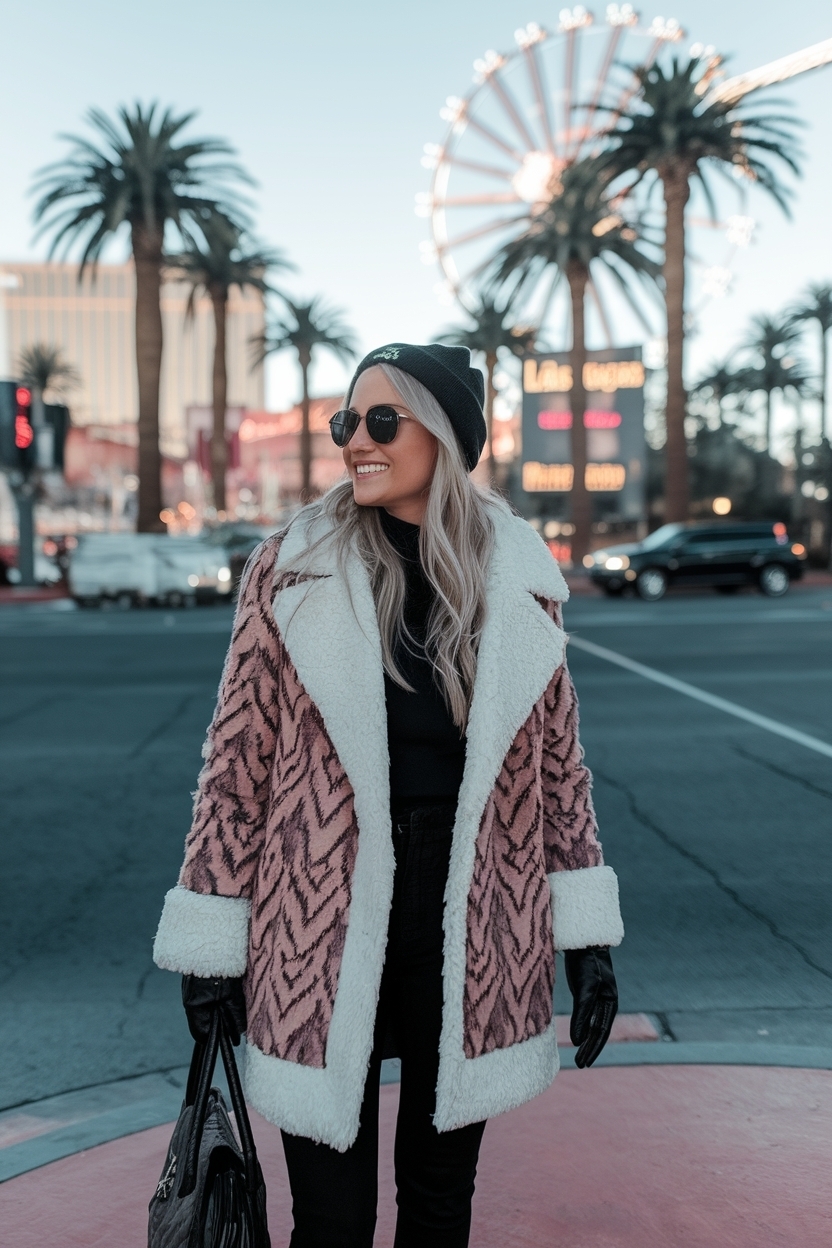 Las Vegas Winter Outfit Ideas for a Glamorous Getaway outfit idea