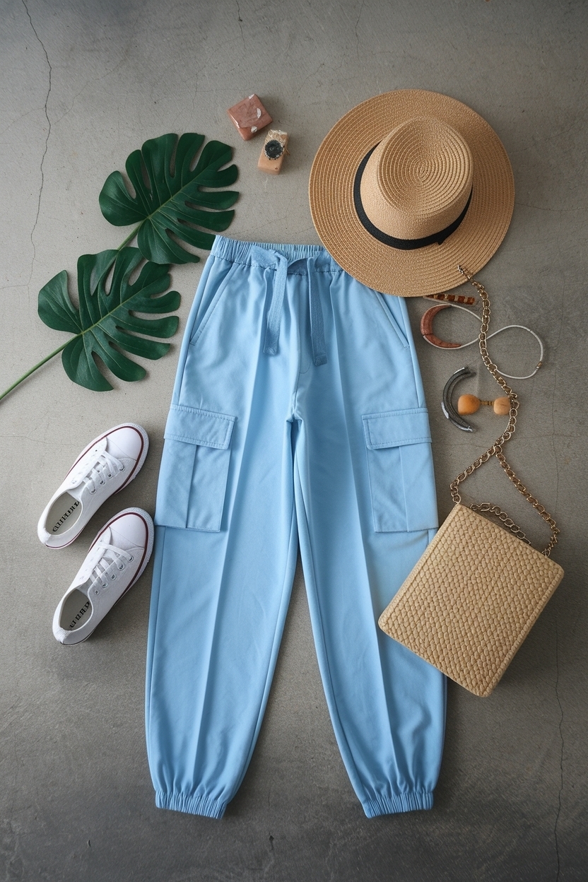 Light Blue Cargo Pants Outfit: Fresh and Stylish Ideas outfit idea