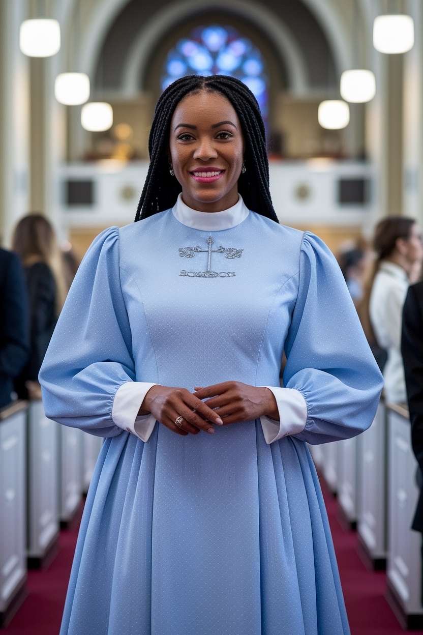 Light Blue Church Outfit Black Women Will Adore outfit idea