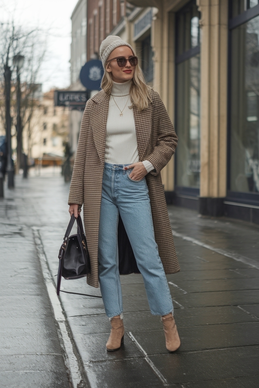 Low Rise Jeans Outfit Winter: Stay Warm and Stylish outfit idea