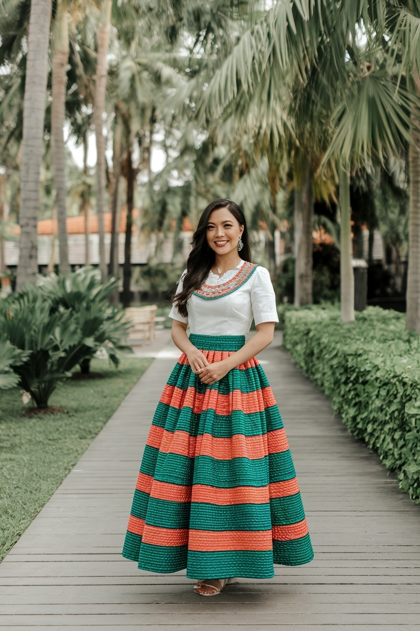 Modern Filipiniana Dress for Graduation: Cultural Elegance outfit idea