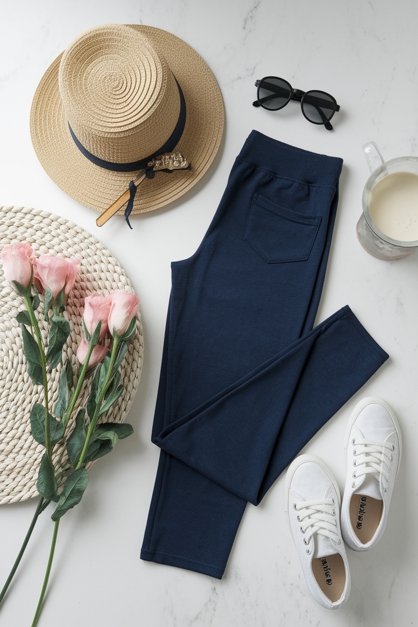 Navy Blue Leggings Outfit Casual: Effortless Style Ideas outfit idea