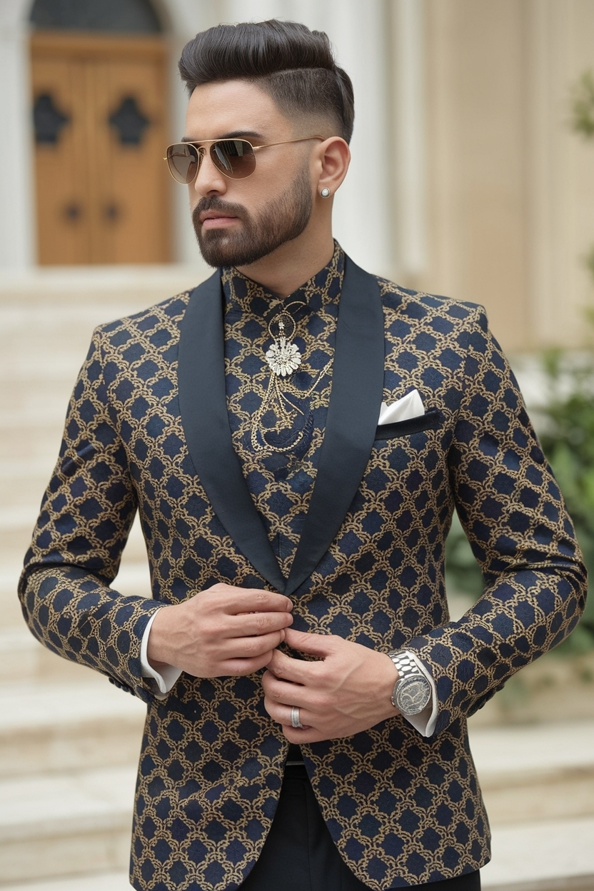 Exploring New Latest Neck Design for Suit Trends outfit idea