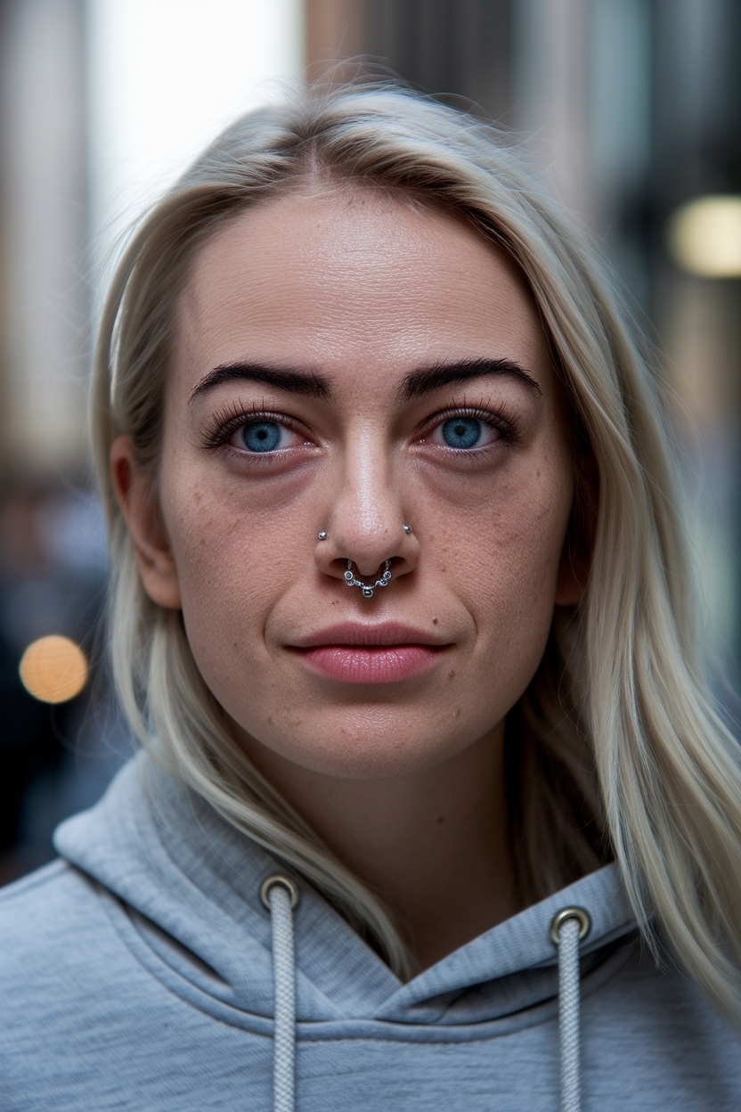 Nose Piercing for Big Nose: Flattering Options outfit idea