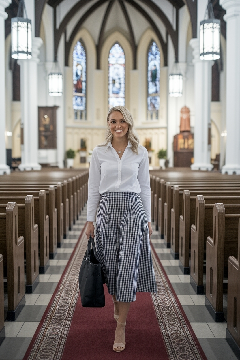 Stylish Outfit for Women to Church This Season outfit idea