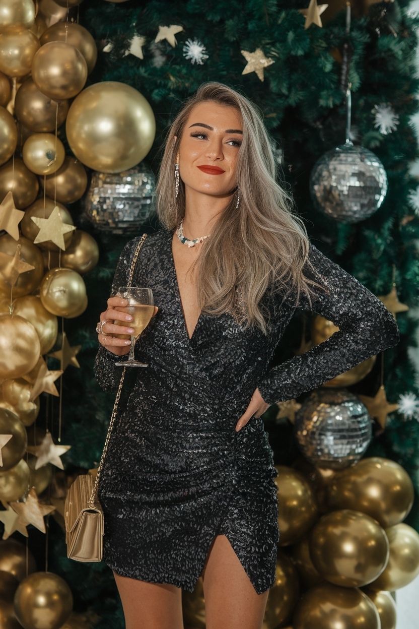Outfit New Year Party Night Out: Glam Looks to Shine outfit idea