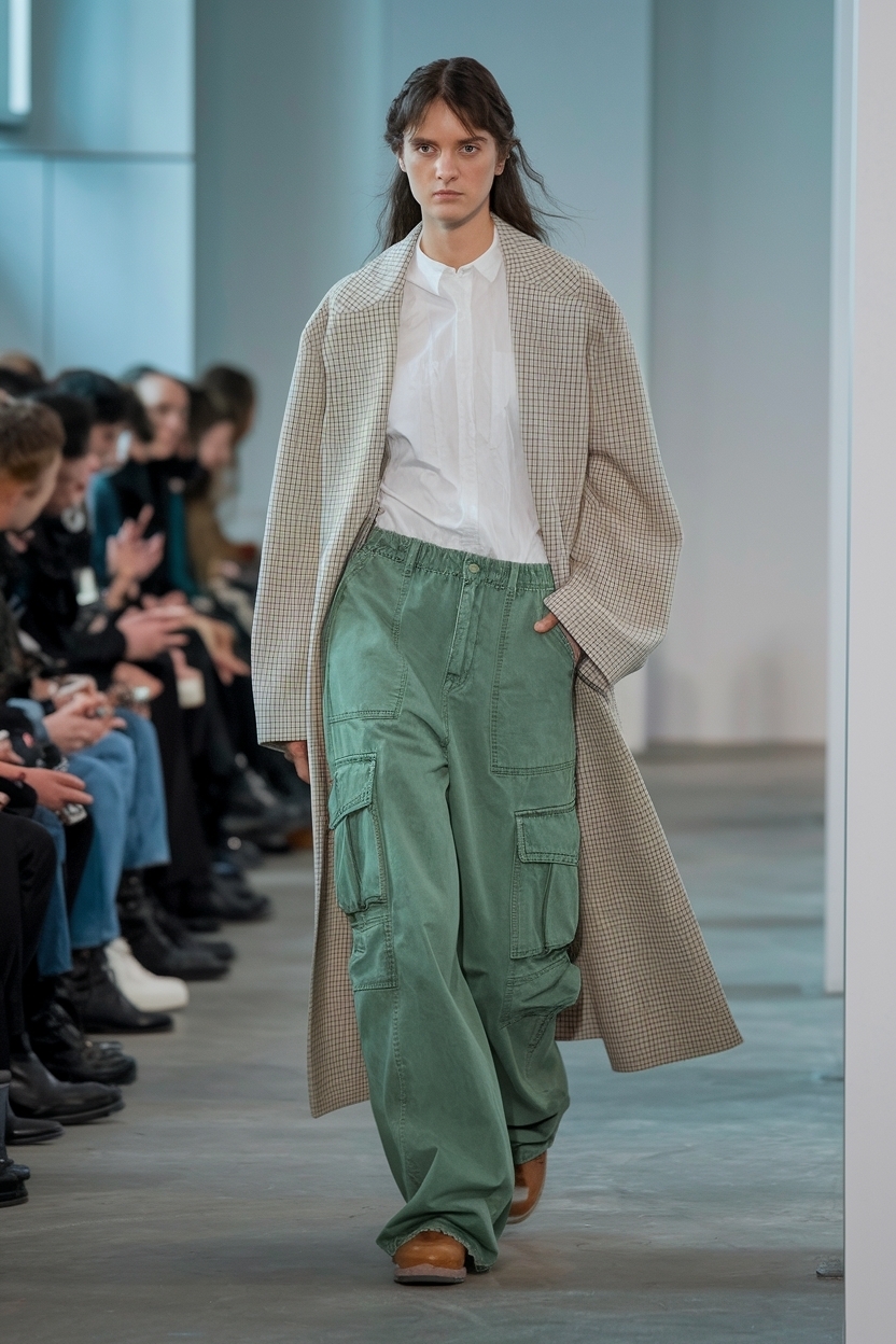 Creative Outfit with Green Cargo Pants for Unique Styles outfit idea