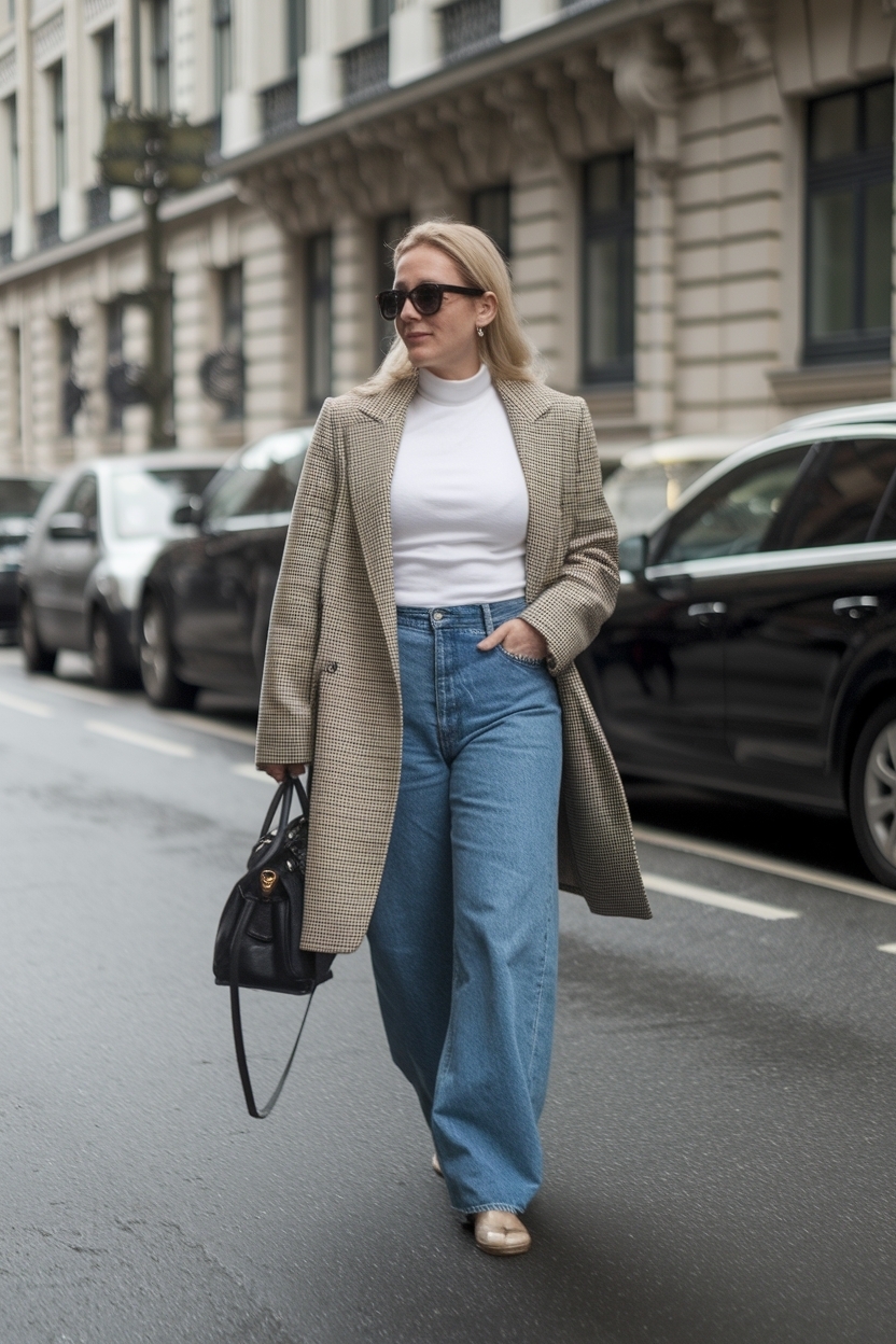 Chic Over Size Jeans Outfit Women for Casual Days outfit idea