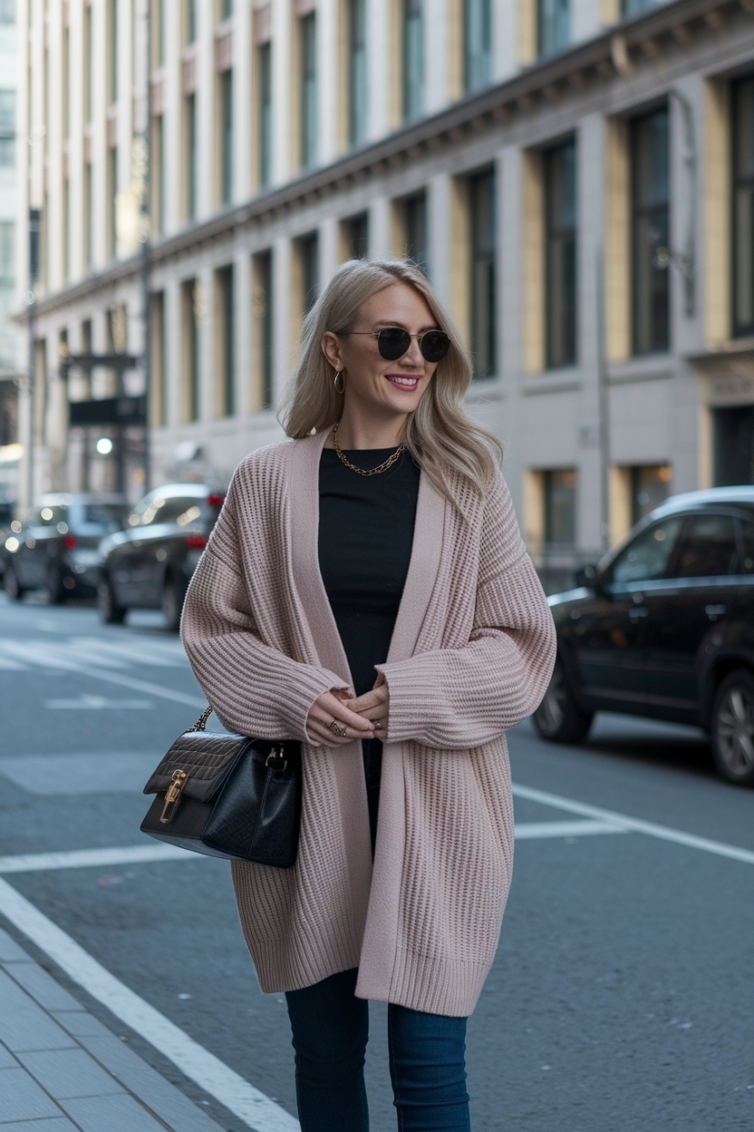 Oversized Cardigan Outfit for Women: Comfort Meets Style outfit idea