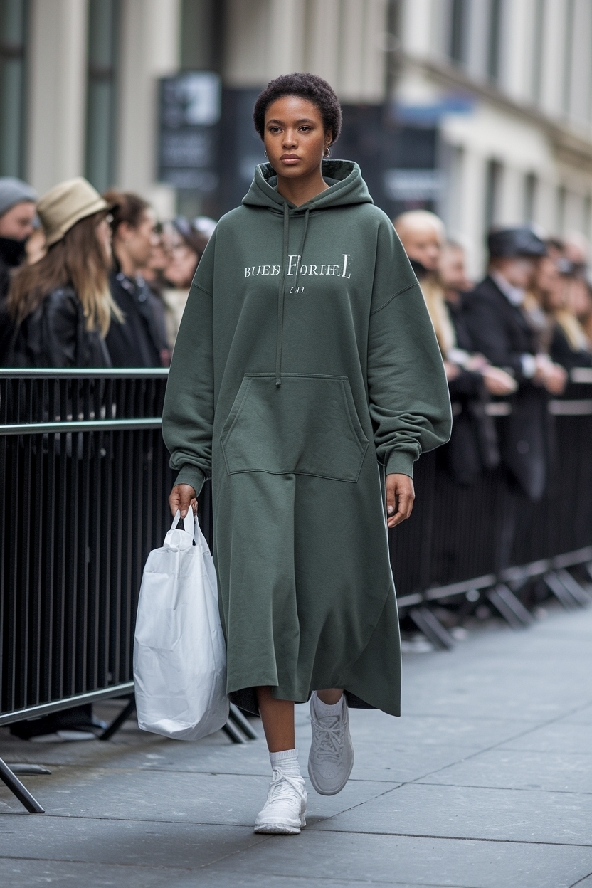 Creating an Oversized Hoodie Dress Outfit Black Women Will Love outfit idea