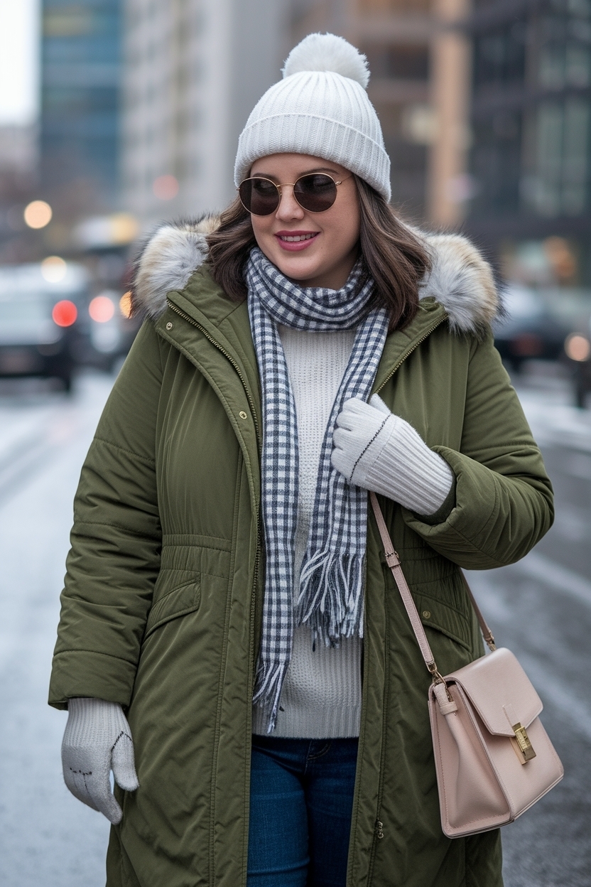 Plus Size Winter Outfits Cold Weather: Flattering Fits outfit idea
