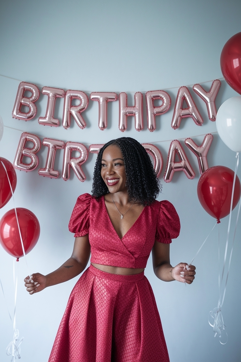 Red Birthday Outfit Black Women: Bold Choices to Shine outfit idea