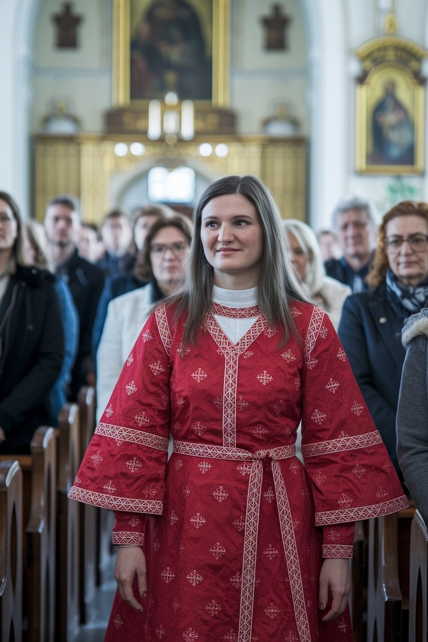 Stunning Red Outfit for Church Women to Turn Heads outfit idea