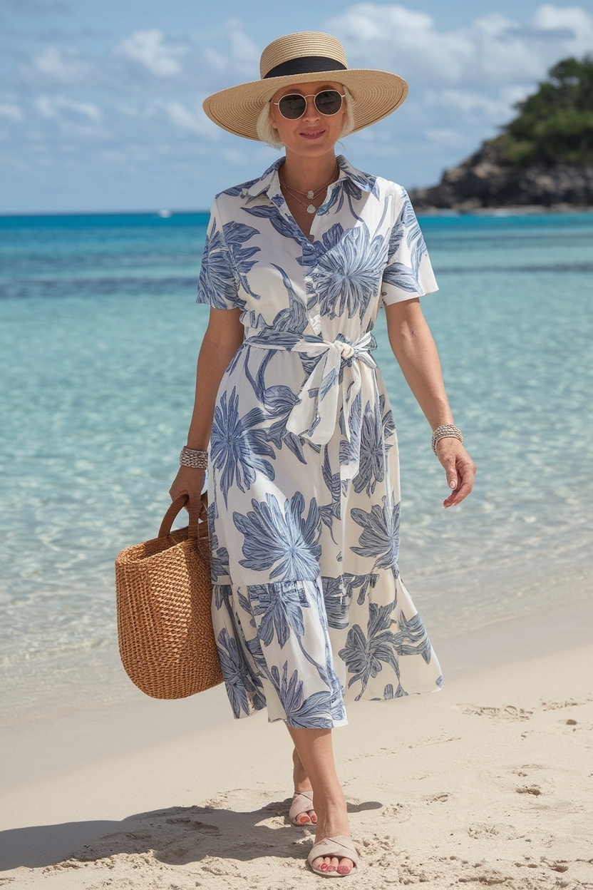 Resort Wear for Women Over 50 Summer Dresses outfit idea