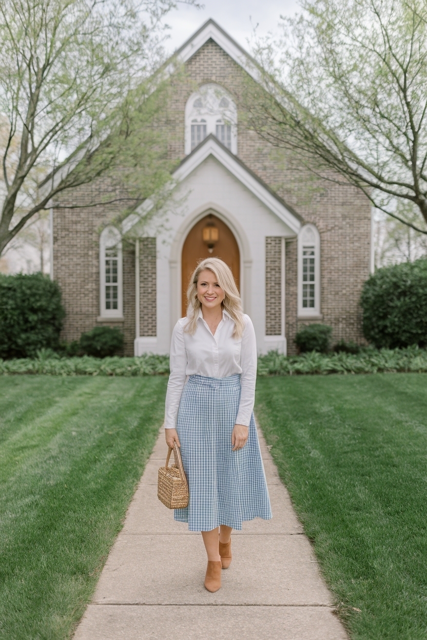 Simple Easter Church Outfit Women: Fresh and Festive outfit idea